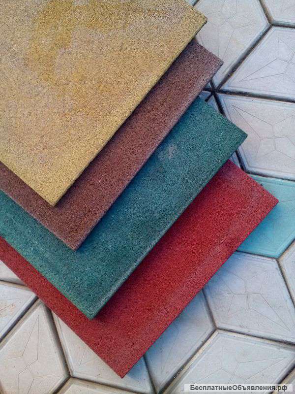 Травмобезопасная резиновая плитка