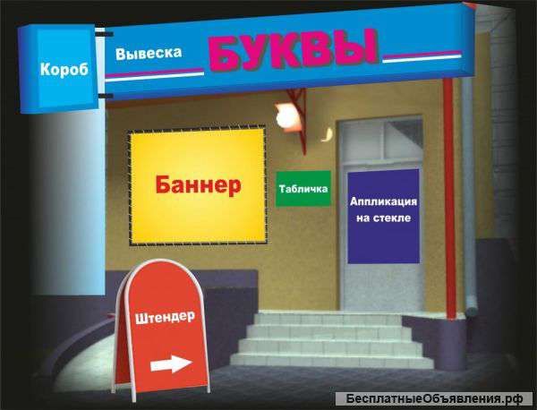 Световые короба,штендеры,вывески