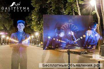 Танцующий художник и составные картины в Белгороде
