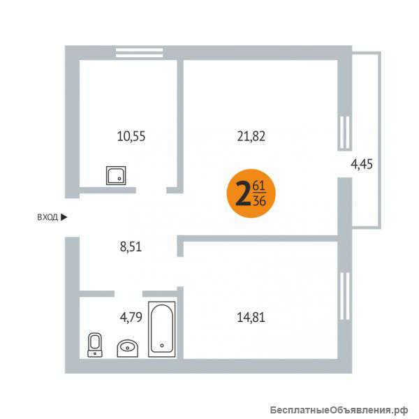 2-к квартиру на ул. Зорге