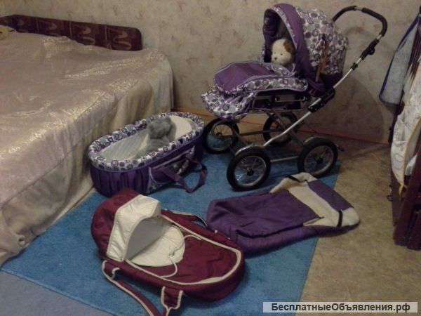 Коляска 2 в 1 бу
