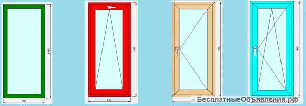 Окна одностворчатые