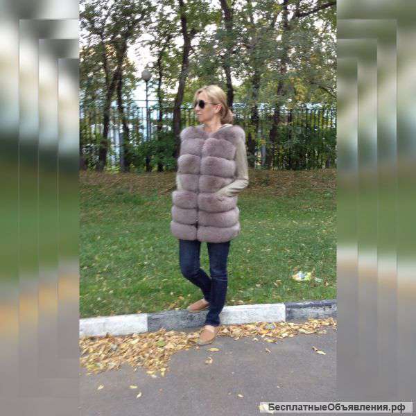 Жилет из песца
