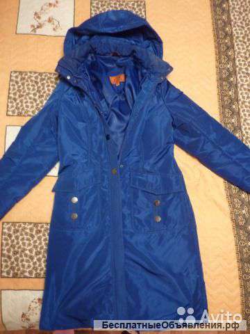 Плащ демисезонный, р.50, цвета индиго