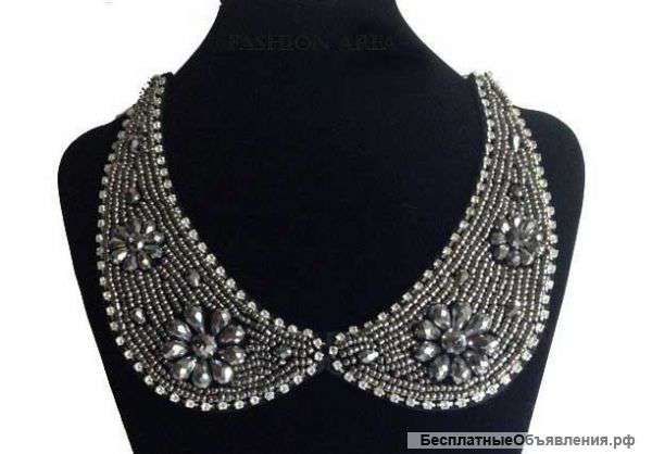 Воротничок Johnny Loves Rosie, серебристый (N47)