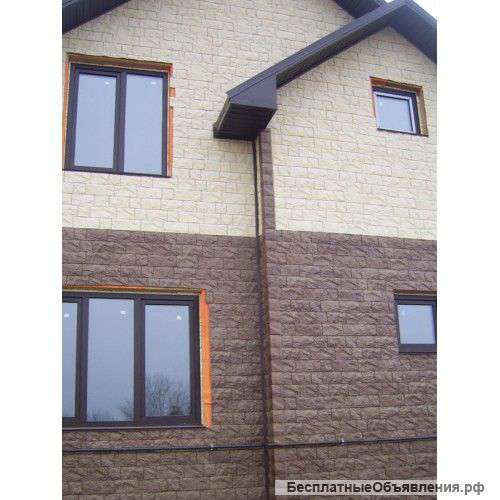 Фасадные панели из ПВХ Колотый камень