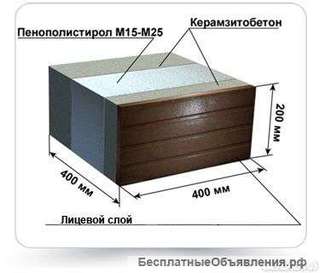 Теплоблоки Гранитобетон от производителя