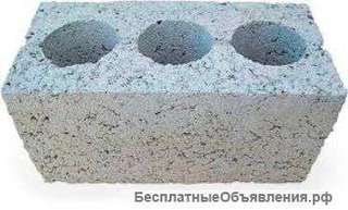 Блоки керамзитобетонные, стеновые полнотелые, 3-х пустотные, с облицовкой от производителя