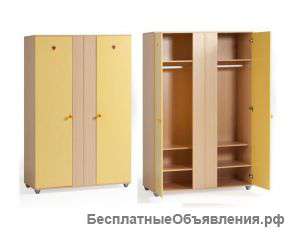 Шкаф для детской 2-x дв. Cilek split yellowSA-1001