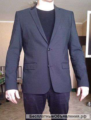 Пиджак zara basic man тёмно-серый