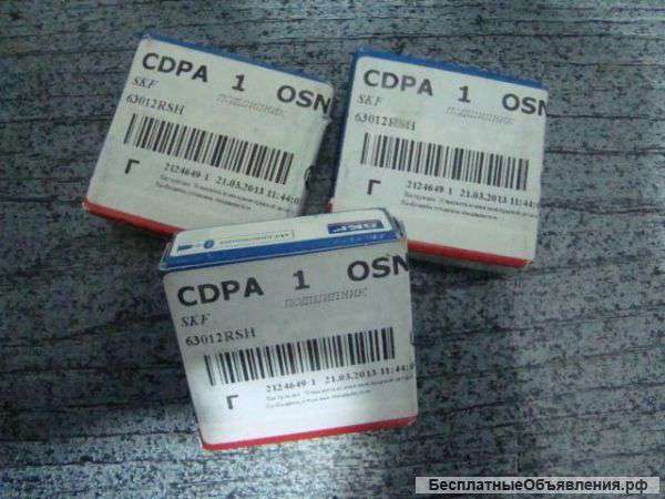Подшипник генератора SKF63012rsh
