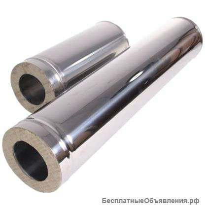 Сэндвич труба, d 115х200мм, L 1,0м, толщина стенок 0,5мм