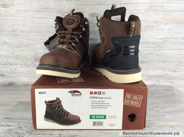 Ботинки Avenger Mens Wedge 6 Waterproof Soft Toe