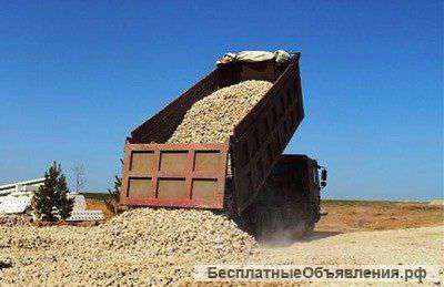 Песок, гравий, щебень, глина, чернозем с доставкой по Красноярску