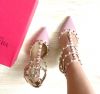 Женские летние лаковые туфли с шипами Valentino