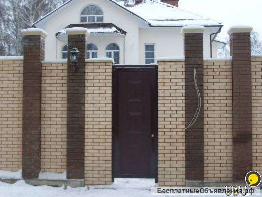 Кирпичные заборы В МОСКВЕ