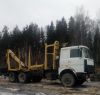 Сортиментовоз МАЗ-6303 с манипулятором и прицеп лесовоз