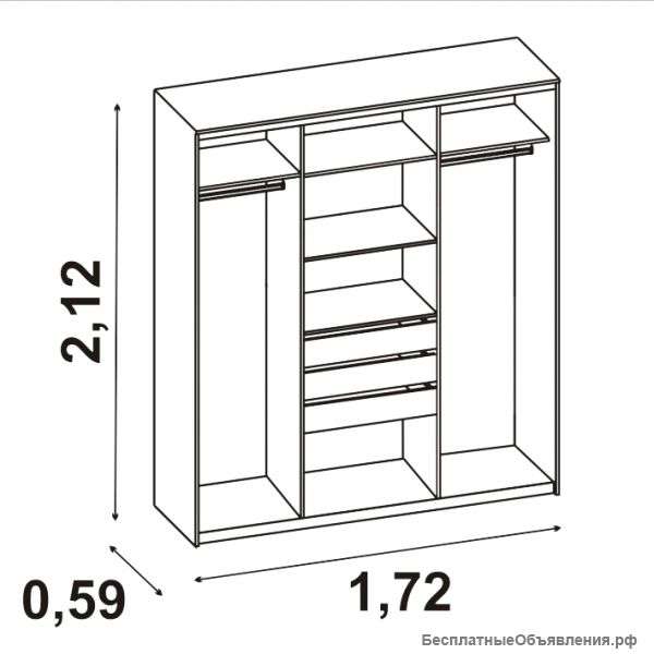 Шкаф купе "Диал 012" (акция)
