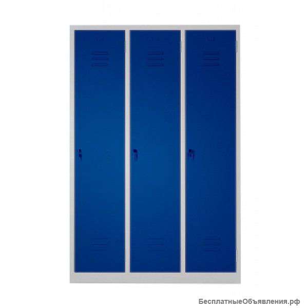 Металлический трехсекционный шкаф 1800х900х500 мм