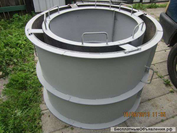 Разборные облегченные формы для производства колец колодезных , блоков фбс