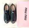 Miu Miu лаковые кожаные кеды