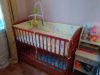 Детскую кроватку с матрасом и постельным