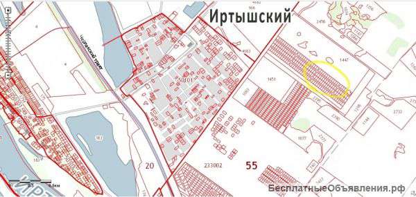 Участки 15 сот. пос. Иртышский