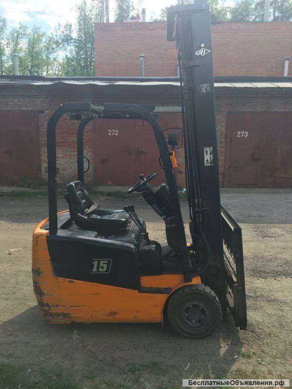 Электрический погрузчик Hangcha cpds15, мачта 6 м