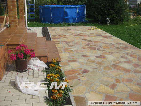 Укладка природного камня