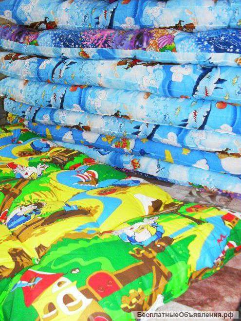 Ватные матрасы, одеяла, подушки, полотенца для детей