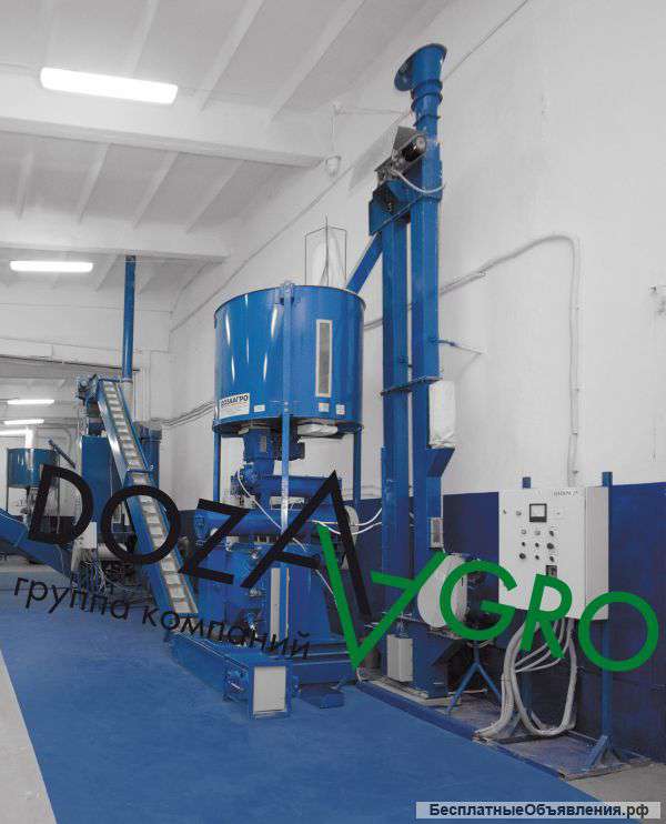 Линии гранулирования корма, Производство гранулированного комбикорма