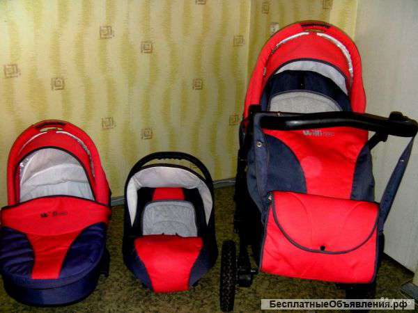 Коляска tutis zippy willy way 3в 1