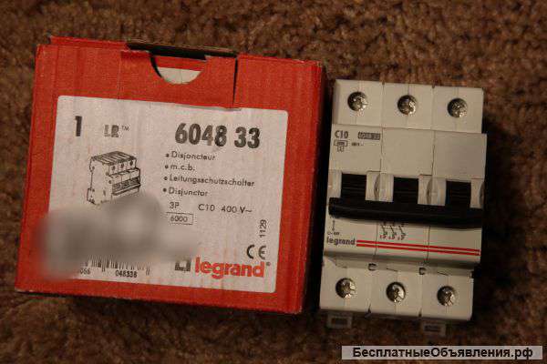 Legrand LR 3P 10A х-ка С 6kA 6048 33