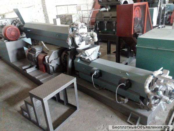 Каскадный гранулятор, каскадный экструдер для полигонки и сырья с флексопечатью