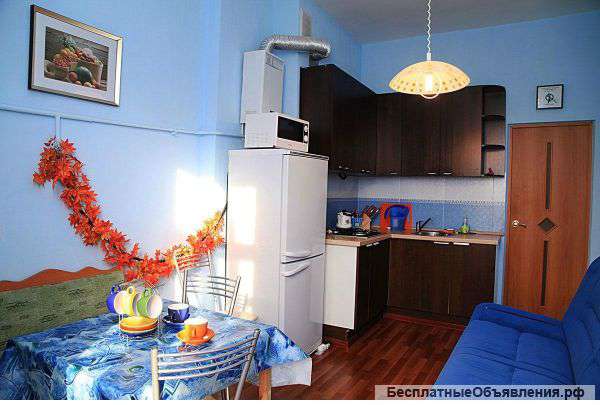 Сдаю на часы и сутки 1-комнатную квартиру на просп. Ленина, 17