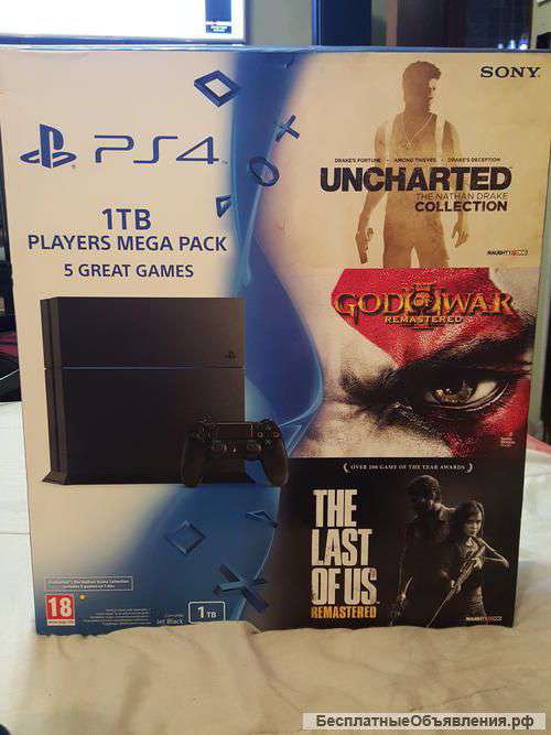 Sony PlayStation 4 (PS4) с играми