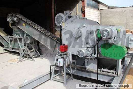 Барабанная рубительная машина для производства щепы