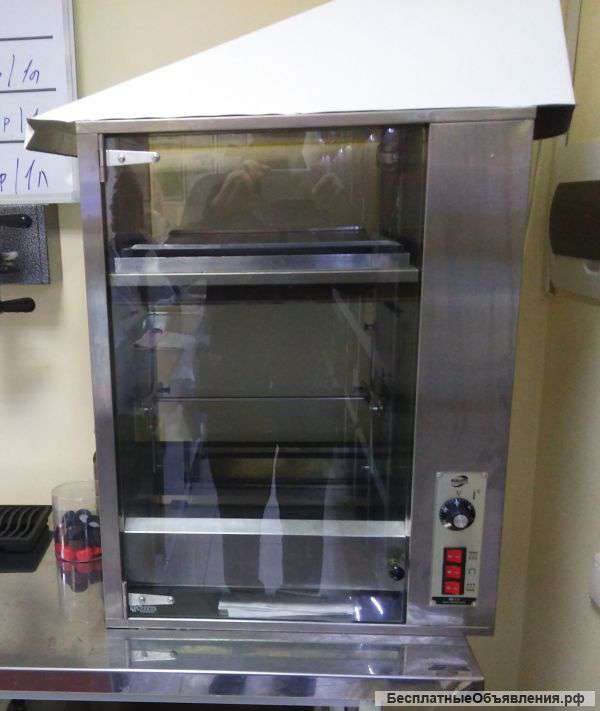 Гриль на 8 кур с тепловой витриной