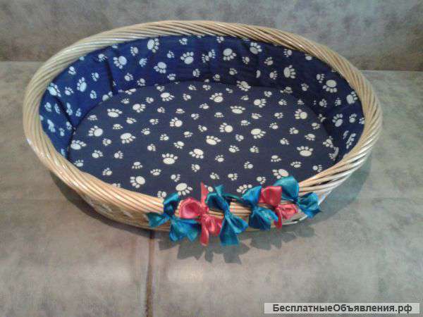 Корзинка лежанка плетенная