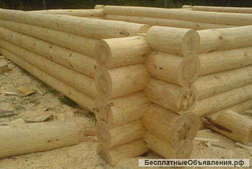 Срубы бани из сосны (ручная рубка, окорка под рубанок)