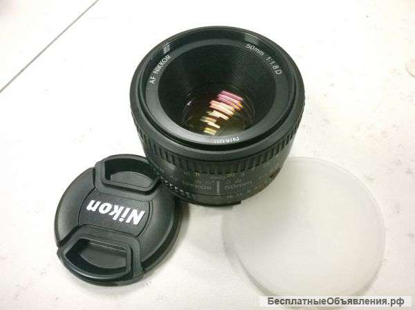 Объектив Nikon Nikkor 50 mm 1,8 D