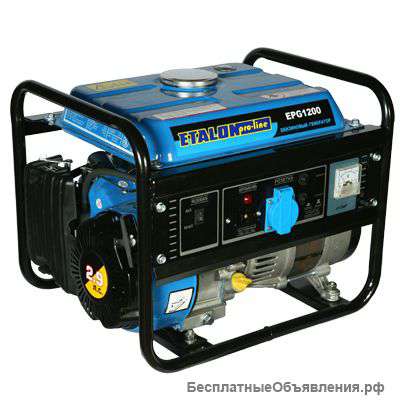 Компактный и легкий бензогенератор Etalon EPG-1200