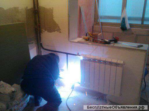 Замена радиаторов (батарей) отопления, полотенцесушителей