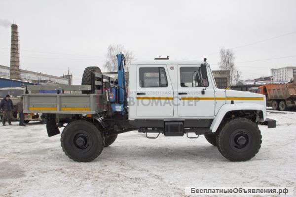 Бортовой автомобиль ГАЗ 33081 Егерь 2 с КМУ