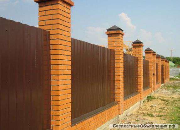 Заборы. Строительство и монтаж.
