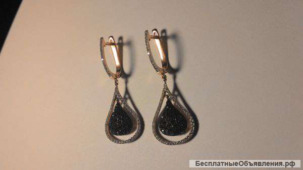Эксклюзивные серьги с бриллиантами