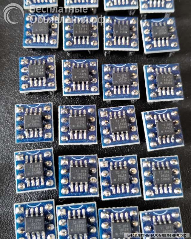 OPA1612AIDR Audio Dual операционный усилитель SoundPlus 8SOIC распаян под DIP8 TI оригинальный НОВЫЙ