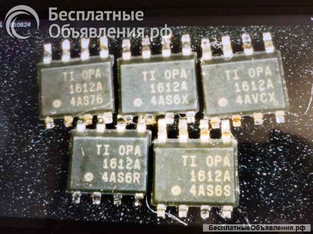 OPA1612AIDR Audio Dual операционный усилитель SoundPlus 8SOIC распаян под DIP8 TI оригинальный НОВЫЙ