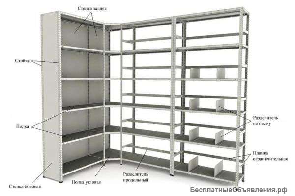 Стеллажи со склада в Н.Новгороде