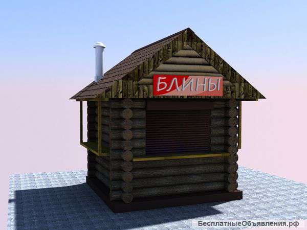 Деревянные киоски. Строительство и монтаж.